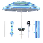 A beach umbrella carry bag makes transport effortless.