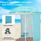 A beach umbrella watercolor design brings a serene vibe to the beach.