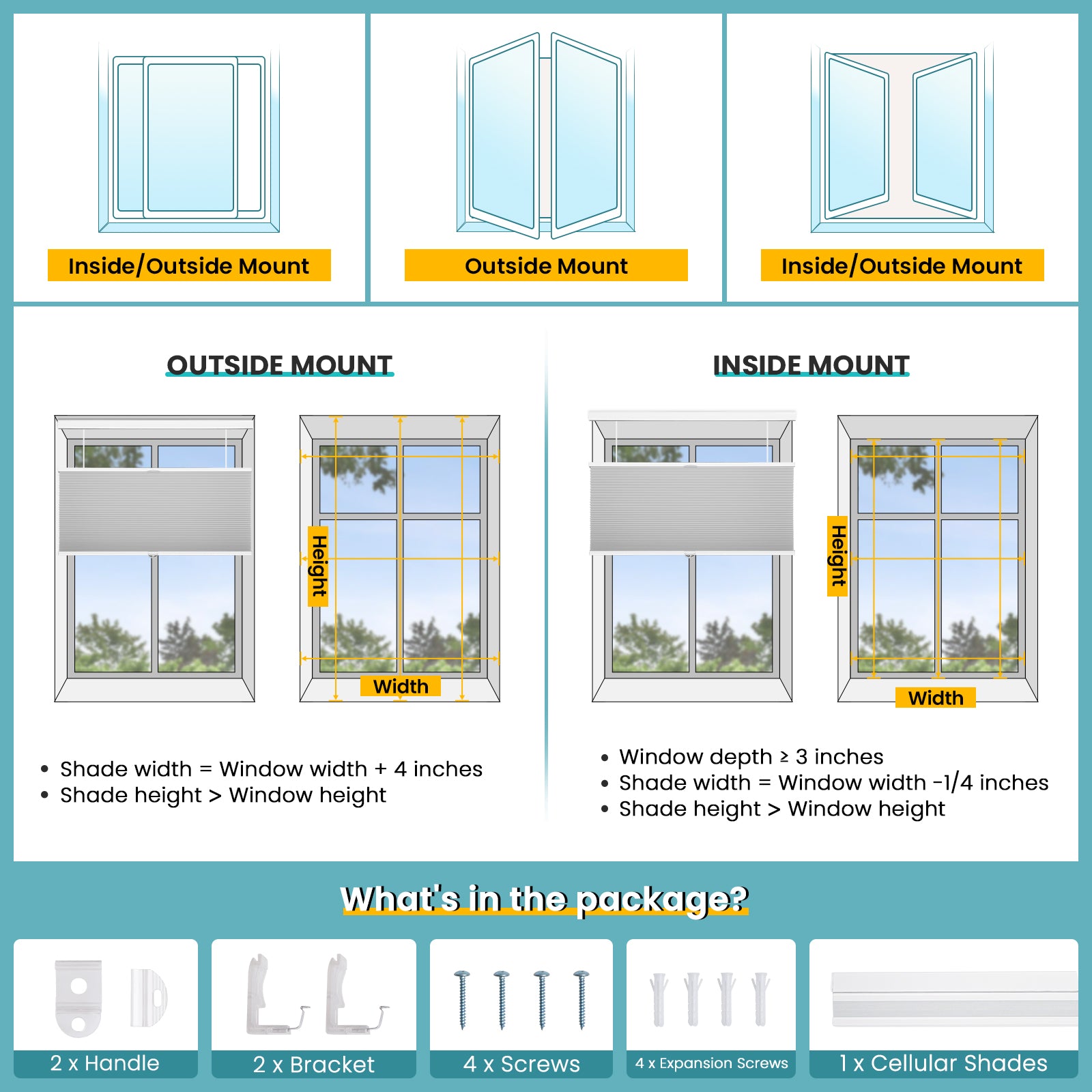 cordless cellular shades installation