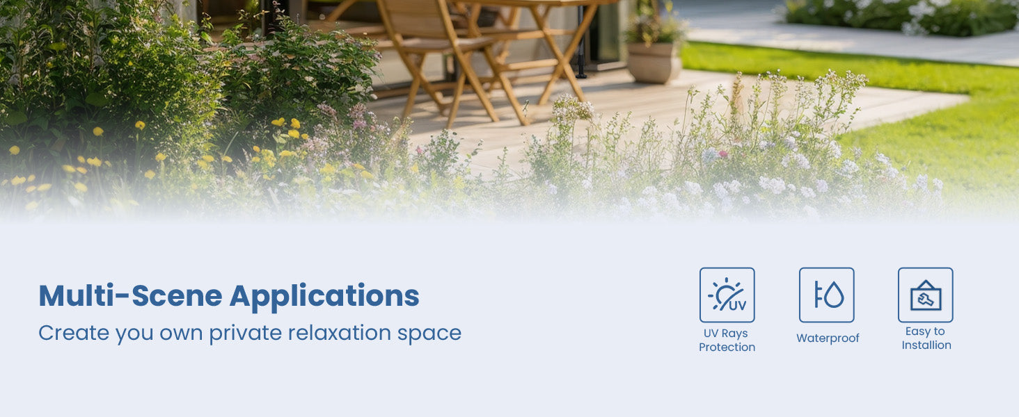 Create a peaceful retreat with a sun shade garden.