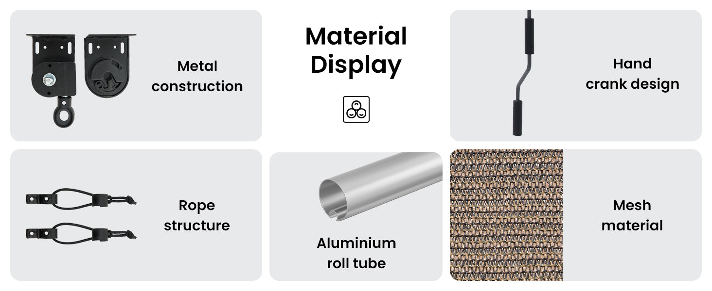 Outdoor shade cover mounted to wall.