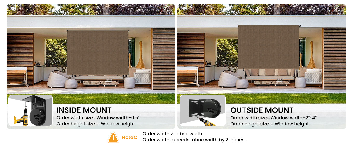 These patio shade screens are ideal for comfort and privacy.