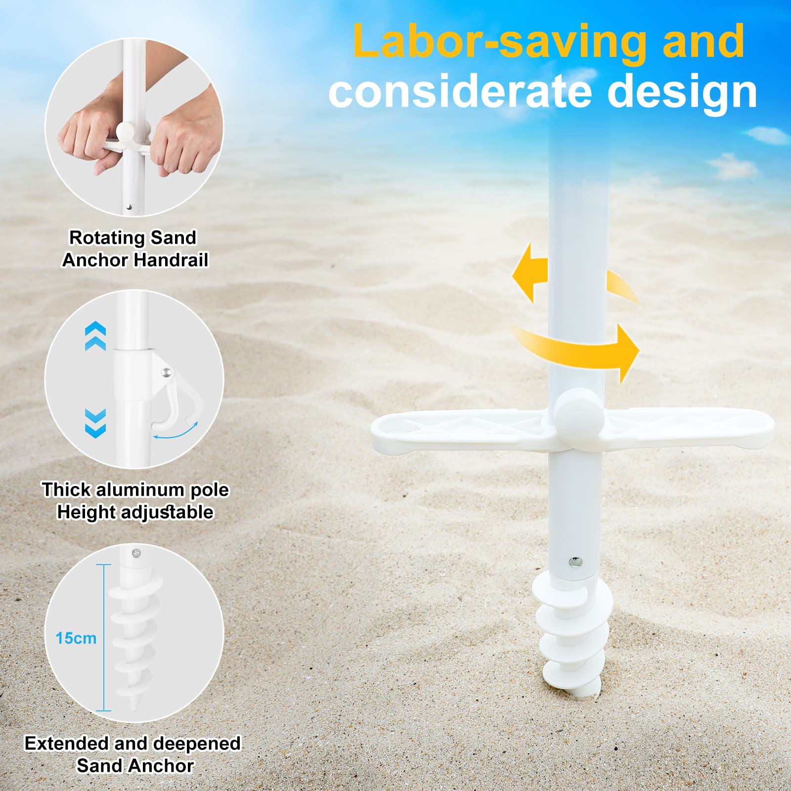 easy set up beach umbrella