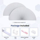 The new arch cellular shades add style and efficiency to your arch-shaped windows.