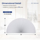 Want a DIY solution? Arch window shade blackout DIY gives you the flexibility to create your own custom look.