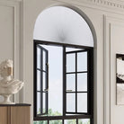 Arch window shades half circle are a great way to highlight your arch-shaped windows with style.