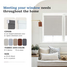 Get custom-sized window shades tailored to your unique window dimensions.