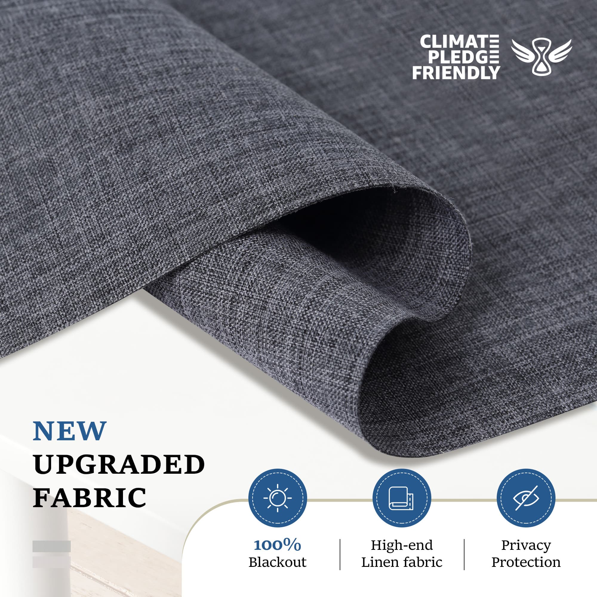 Blackout Sun Zero shades for complete darkness and sound reduction.