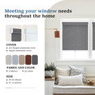 Get custom-sized window shades tailored to your unique window dimensions.