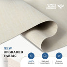 Blackout Sun Zero shades for complete darkness and sound reduction.