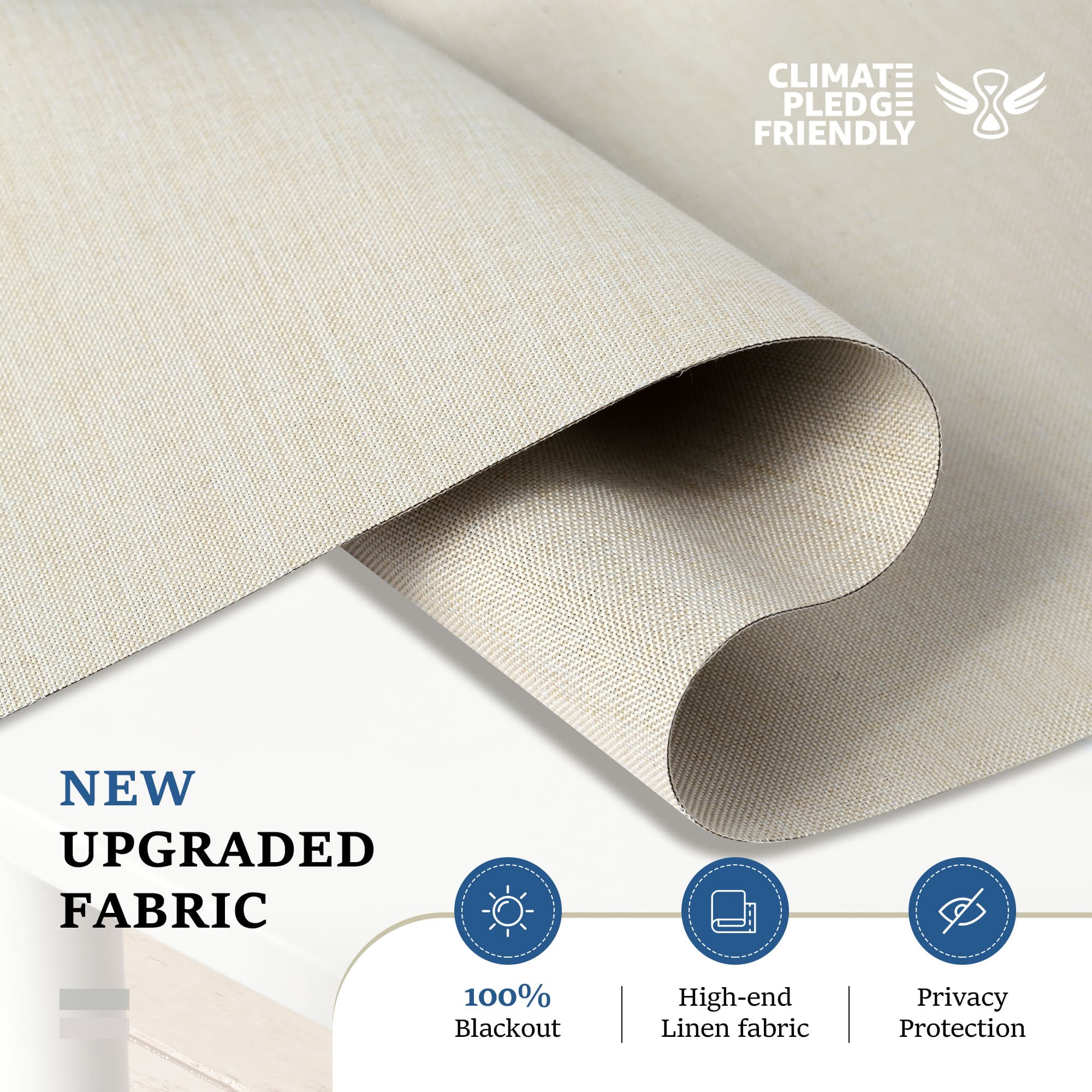 Blackout Sun Zero shades for complete darkness and sound reduction.