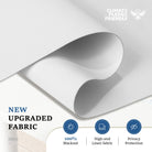 Blackout Sun Zero shades for complete darkness and sound reduction.