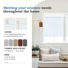 Get custom-sized window shades tailored to your unique window dimensions.