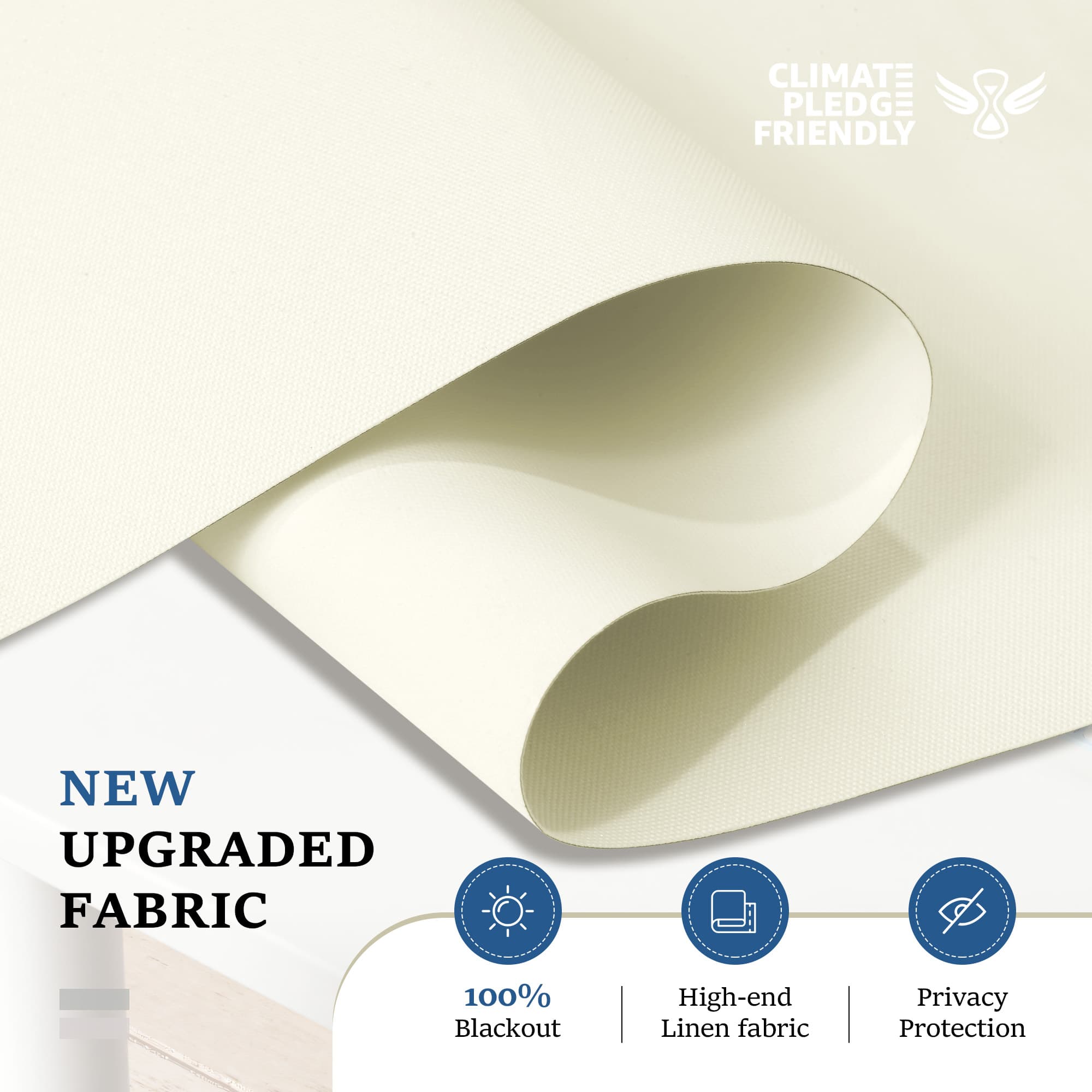 Blackout Sun Zero shades for complete darkness and sound reduction.