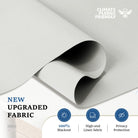 Blackout Sun Zero shades for complete darkness and sound reduction.