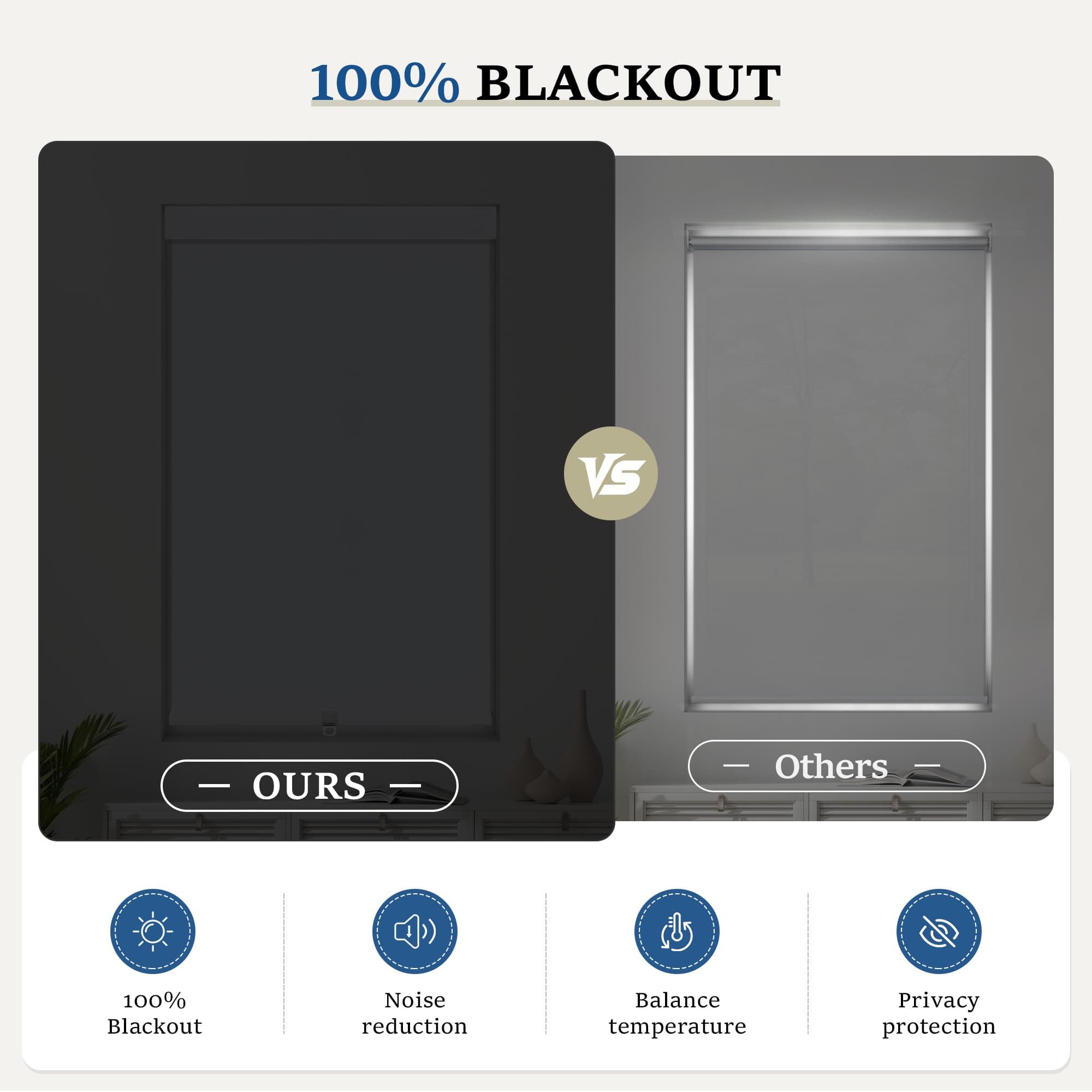 Control light effortlessly with window shades that smoothly raise and lower.