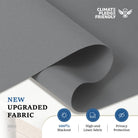 Blackout Sun Zero shades for complete darkness and sound reduction.