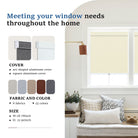 Get custom-sized window shades tailored to your unique window dimensions.