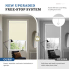 Control light effortlessly with window shades that smoothly raise and lower.