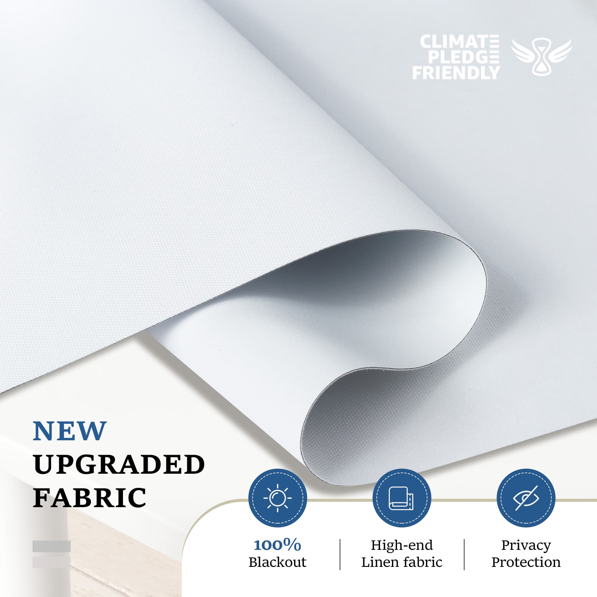 Blackout Sun Zero shades for complete darkness and sound reduction.