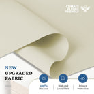 Blackout Sun Zero shades for complete darkness and sound reduction.