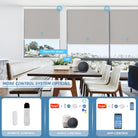motorized remote control room darkening shades
