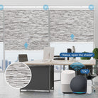 motorized textured window shades blackout with smart control