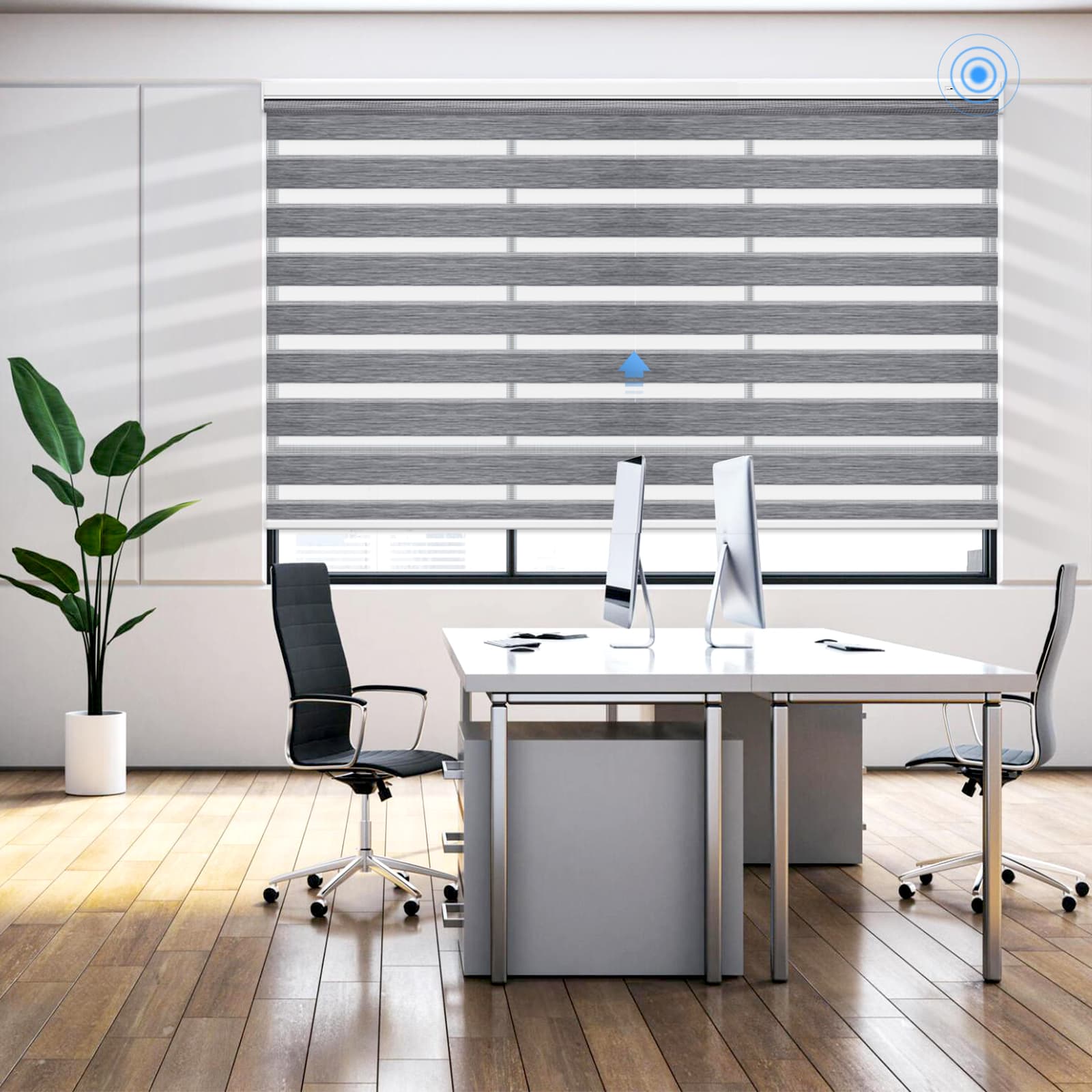 Grandekor premium electric window shades with remote combine convenience with cutting-edge technology.