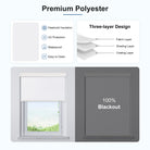 Roll up blackout window shades are perfect for quick installation and effective light blocking.