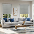 Sun-blocking window shades for glare-free and cooler indoor spaces.