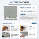 Cordless no-drill window shades for child-safe, easy installation.