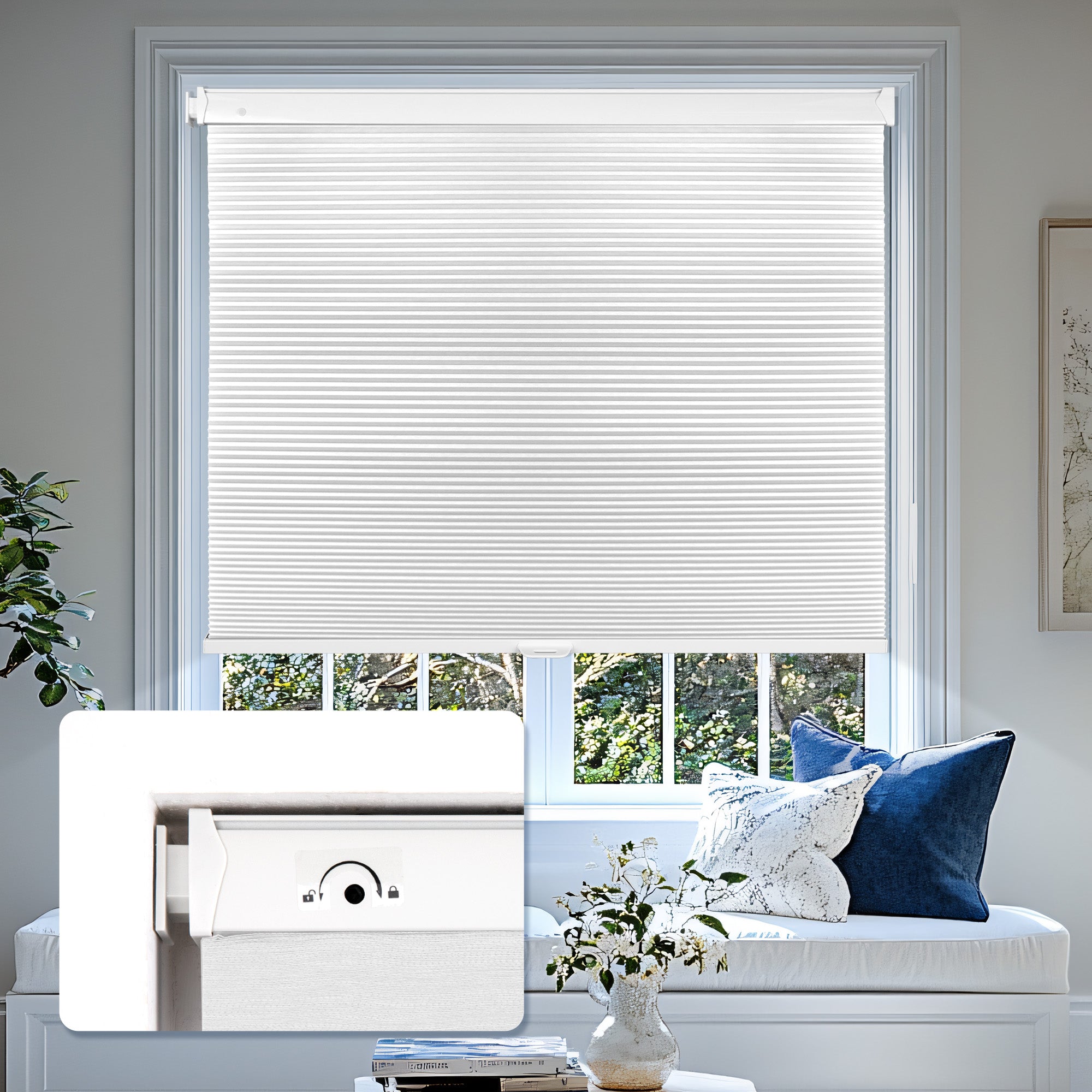 Keep your rooms cooler with window shades that effectively block heat and reduce sun glare.