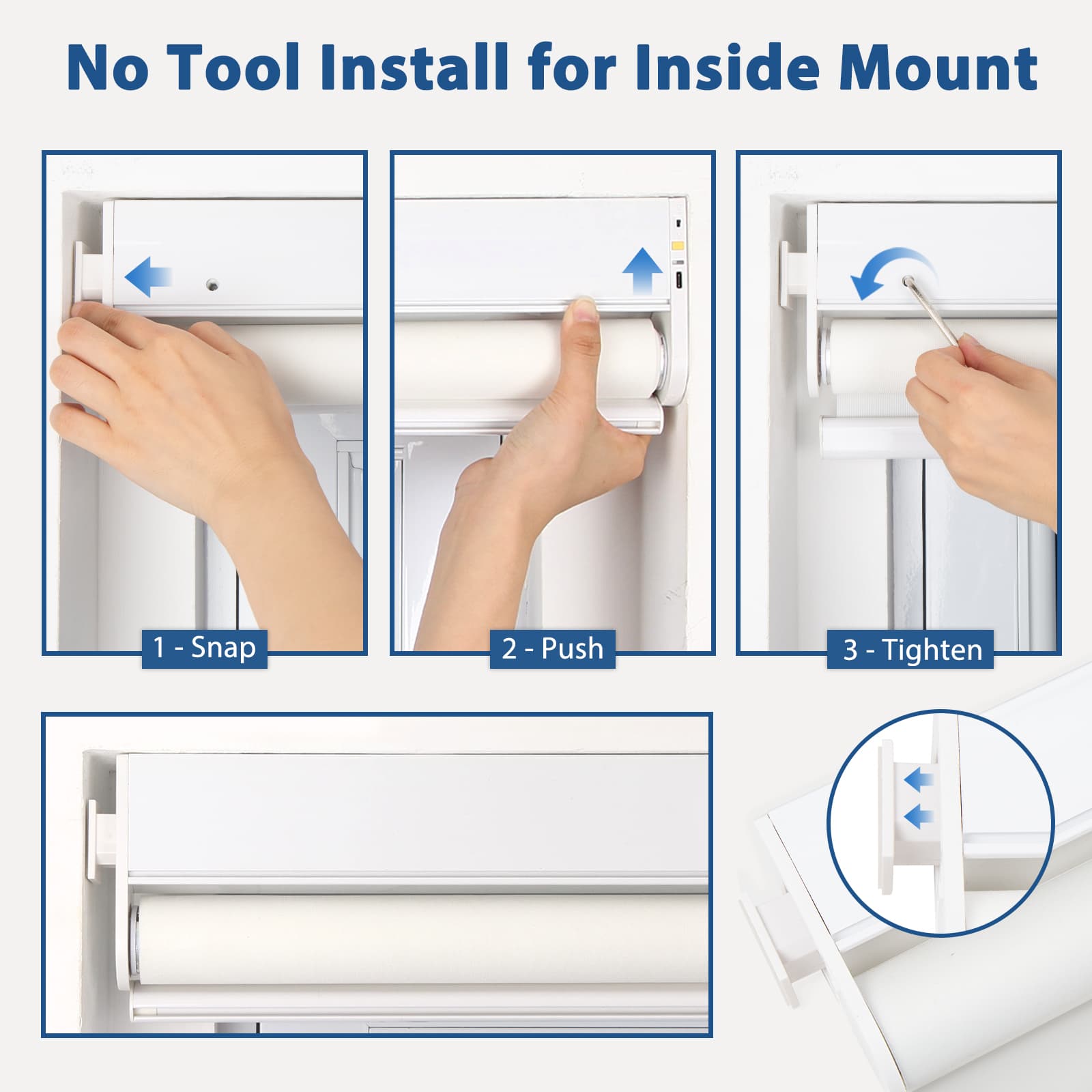 Easy window shades installation guides included for hassle-free setup.