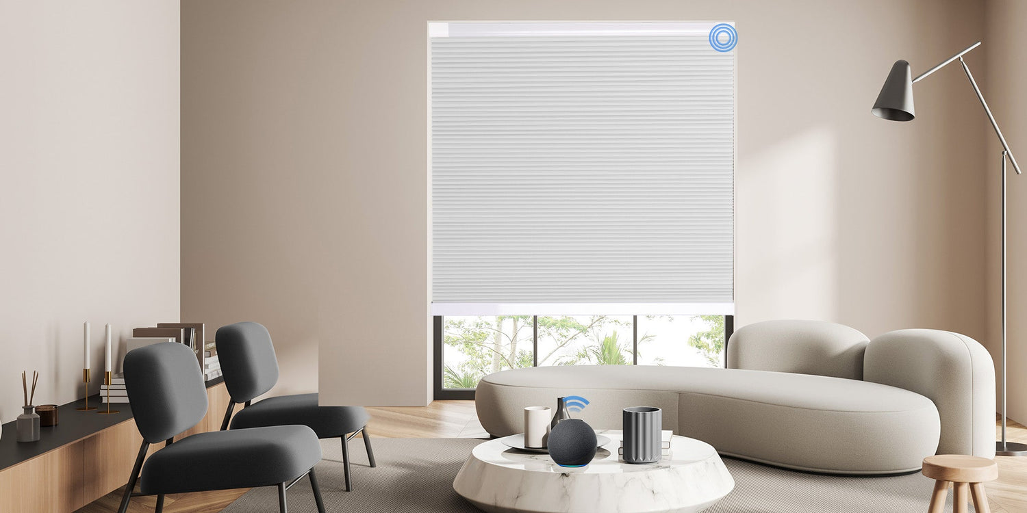 Custom Motorized Cellular Shades