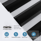 cassette corded zebra blinds black