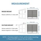 cassette corded zebra blinds black measurement