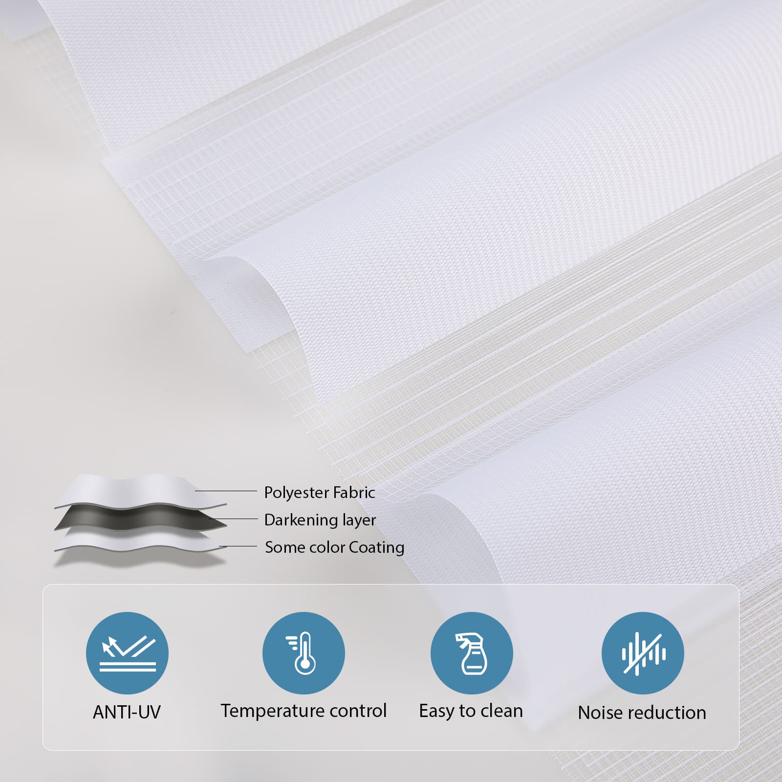 Grandekor light filtering zebra double roller shades