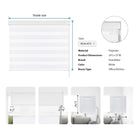 Grandekor light filtering zebra double roller shades