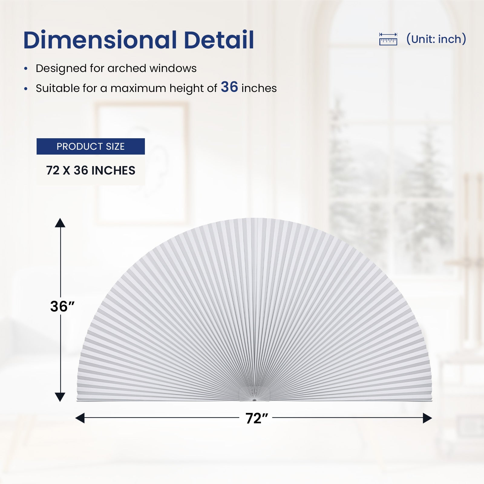 Want a DIY solution? Arch window shade blackout DIY gives you the flexibility to create your own custom look.
