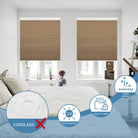 motorized light blocking honeycomb shades with remote control