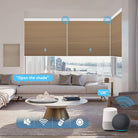 motorized light blocking honeycomb shades with remote control