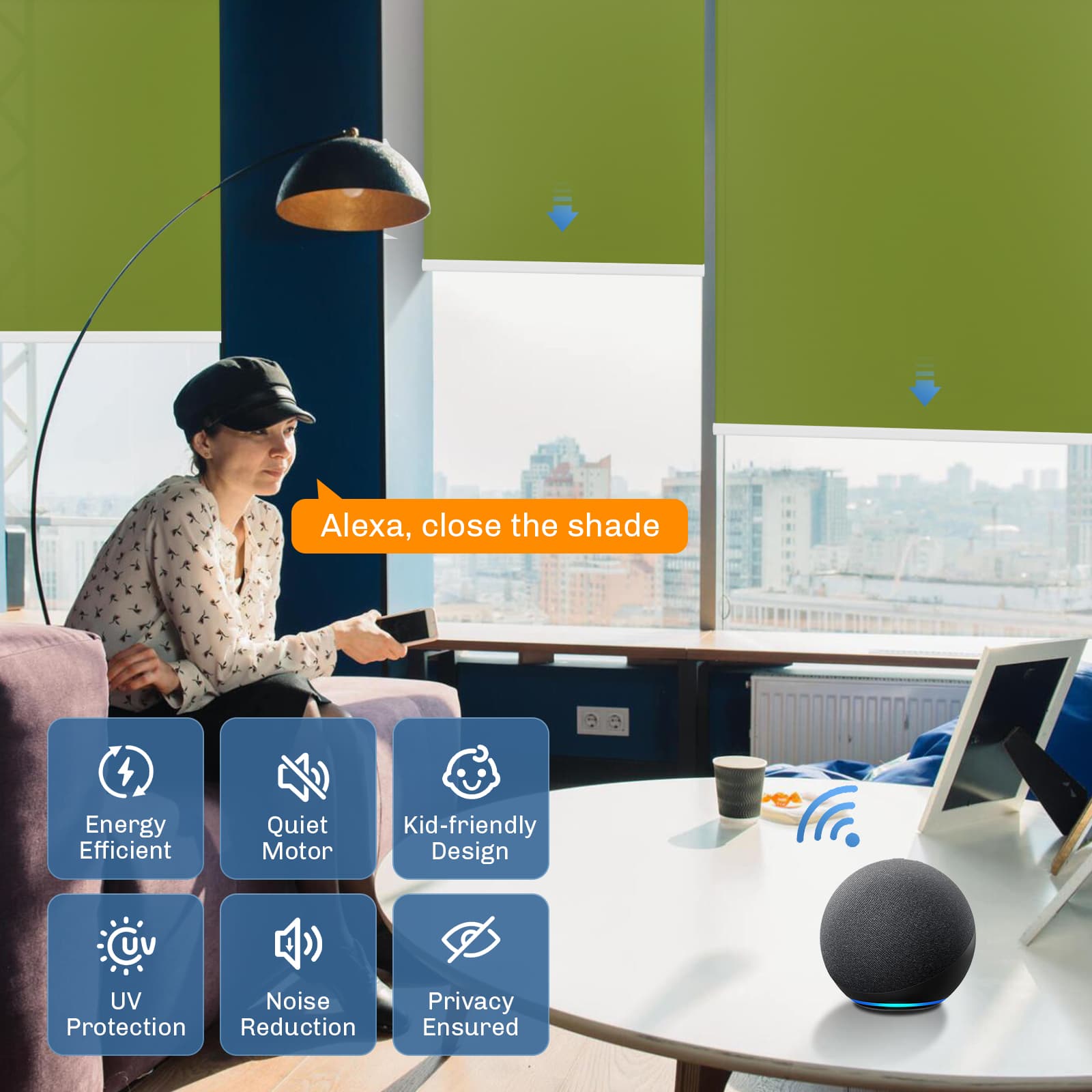 custom design blinds with smart control