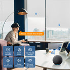 light filtering motorized bottom up roller shades